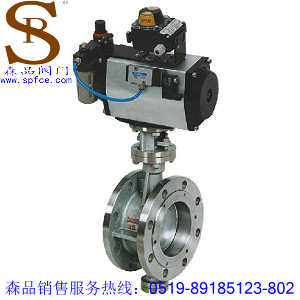 D643W-16P氣動(dòng)蝶閥、氣動(dòng)硬密封蝶閥SPD643W-16P、不銹鋼法蘭蝶閥
